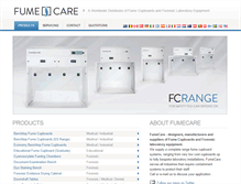 Tablet Screenshot of fumecare.com